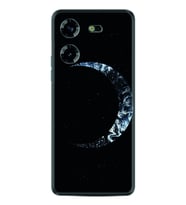 Tecno Pova 5 Kılıf Silikon Desen Özel Seri Yalnız Ay 1744
