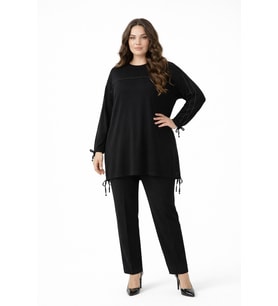 Kadın Taşlı Tunik Pantolon Takım  BGL-ST05429