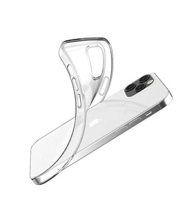 iPhone 12 Pro Kılıf İnce ve Esnek Şeffaf Süper Silikon (Renksiz)