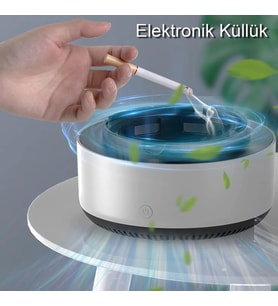 Gri Akıllı Küllük, Çok Fonksiyonlu Araba, Ev, Ofis Hava Temizleyici Küllük