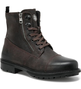 LUMBERJACK RAMONES 1PR KAHVE HAKİKİ DERİ COMFORT CASUAL FERMUARLI ERKEK BOT (KAHVE)