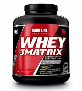 HARDLINE WHEY 3MATRIX ÇİLEKLİ 2300 GR
