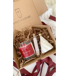Value Home Yılbaşı Vegan Losyon Mum & Çam Ağacı Mum & Kibrit Set El Yapımı Hediyelik