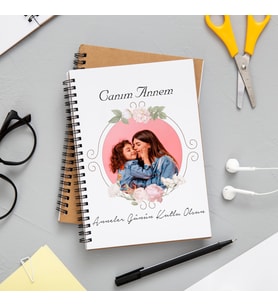 Canım Annem Fotoğraflı Defter Kişiye Özel