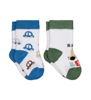 Civil Baby Beep Havlu 6- 2'li Bebek Erk Çorap Set - Standart 6 Ay