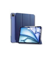 iPad Air 13 inç M2 Çipli 2024 Uyumlu Akıllı Smart Cover Tablet Kılıfı A2898/A2899/A2900 (Lacivert)