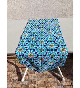 Özbek yıldızı desenli runner40x140cm uzunluğunda