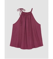 LCWAIKIKI Classic Bordo Askılı Yaka Büzgülü Bluz