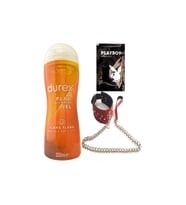 Durex Play 2in1 Ylang Ylang Baştan Çıkartıcı&Kayganlaştırıcı Jel 200 ml + Kırmızı Deri Tasma + Hediye