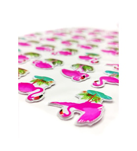 Sticker Kabartmalı A4 boyutunda Stiker Defter, planlayıcı etiket - (Lim230) - Flamingo