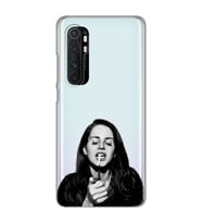 Xiaomi Mi Note 10 Lite Uyumlu Lana Del Rey Desenli Şeffaf Telefon Kılıfı