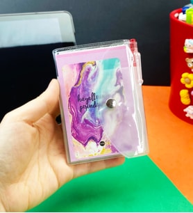 Hayallerinin Peşinden Git Tasarımlı PP Mini Çanta Defter Ve Kalem Set