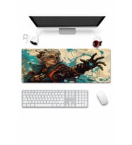 SonicTouch Klavye Mousepad 32x70cm Dikişsiz Pürüzsüz Sıvı Geçirmez Kaymaz Taban Bakır Bilge