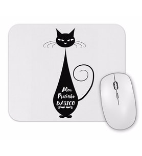Meu Pretinho Basico Cat Kedi Mouse Pad