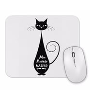 Meu Pretinho Basico Cat Kedi Mouse Pad