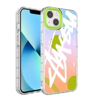 Apple iPhone 13 Kılıf Renkli Desenli Sert Silikon Zore Korn Kılıf NO2