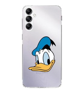 Samsung Galaxy A14  Kamera korumalı Kapak Donald Duck Tasarımlı  Şeffaf Kılıf