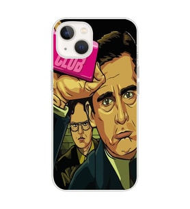 Iphone 14 Uyumlu Michael Scott Fight Club Tasarımlı Şeffaf Telefon Kılıfı