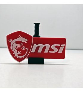 MSI Logolu Ayarlanabilir Ekran Kartı Tutucu - GPU Sarkma Önleyici Yükseklik Ayarlı Destek Aparatı (60mm - 105mm)