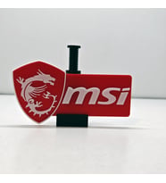 MSI Logolu Ayarlanabilir Ekran Kartı Tutucu - GPU Sarkma Önleyici Yükseklik Ayarlı Destek Aparatı (60mm - 105mm)