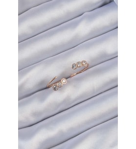 Xuping Rose Renk Zirkon Taşlı Su Yolu Küpe 5886 - SSSSSS4922-3264