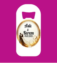 Kişiye Özel Magnet Açacak Nikah Nişan Düğün Hatırası