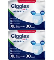 Giggles Hasta Bezi Yetişkin Emici Külot Ekstra Büyük (XL) 60 Adet (2PK*30)