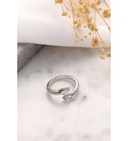 925 Ayar Gümüş Sarılan Eller Yüzük - Silver