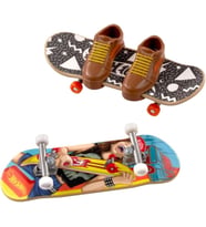 Hot Wheels Skate Retro Temalı İkili Parmak Kaykay Ve Ayakkabı Paketleri Hxl17-Hxl20 (Çok Renkli)