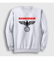 Presmono Unisex Beyaz Eagle Rammstein Sweatshirt 105212tt (Beyaz)