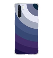 PrintiFy Oppo A91 Uyumlu Köşe Korumalı Renk Cümbüşü E Tasarımlı Şeffaf Silikon Kılıf