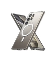 Samsung Galaxy S24 Ultra Kılıf Magneticsafe Şeffaf Silikon - Şeffaf