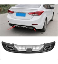 Hyundai Elantra Difüzör 2014-2015 Arka Tampon Plastik
