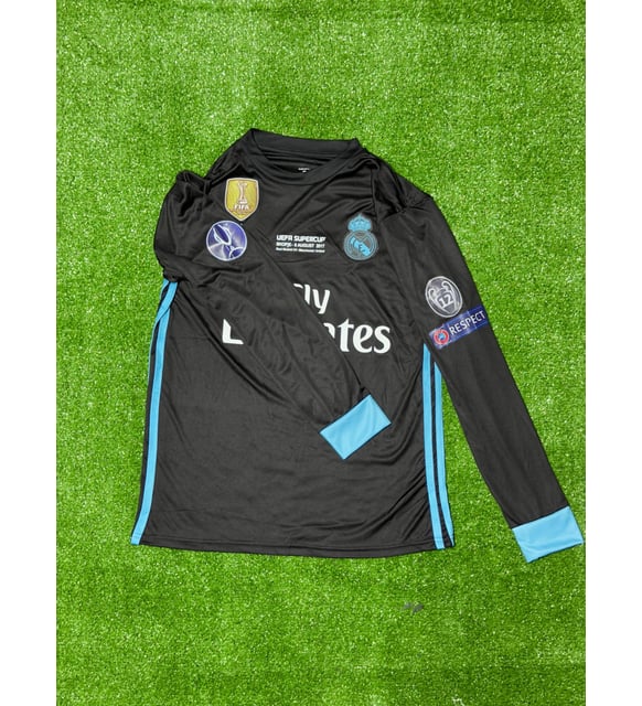Real Madrid 2017-2018 Cristiano Ronaldo 7 UZUN KOL SİYAH TURKUAZ