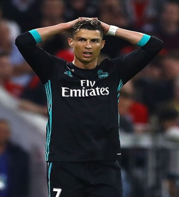 Real Madrid 2017-2018 Cristiano Ronaldo 7 UZUN KOL SİYAH TURKUAZ