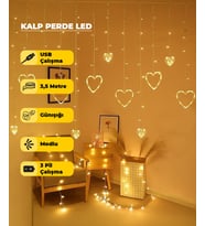 Kalpli Dekoratif Günışığı  Led USB & Pilli - 3,5 Metre - Animasyonlu