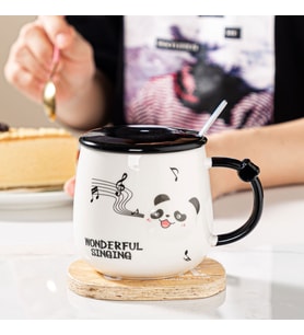 Li·vava Sevi·mli· Panda Serami·k Kupa, Renkli·, 9x8