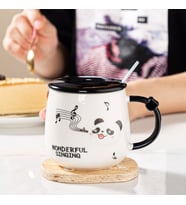 Li·vava Sevi·mli· Panda Serami·k Kupa, Renkli·, 9x8