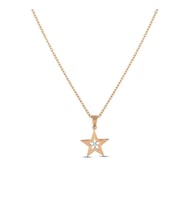 0.01 Karat Pırlanta Yıldız Trend Kolye