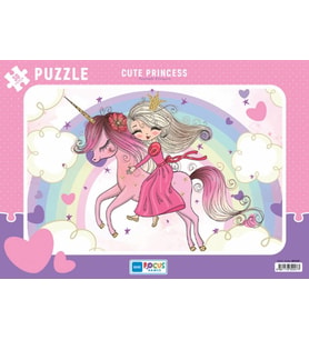 Blue Focus Cute Princess (Sevimli Prenses) - Puzzle 30 Parça
