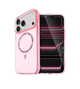 Apple İphone 17 Pro Max Live Diamond Magsafe Kapak - Pembe