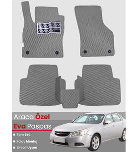 CHEVROLET EPİCA (2006-2012) Uyumlu EVA Paspas Tam Set–Araca Özel,Su Geçirmez,Kolay Montaj