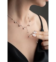 Dorika Taşlı Y Model 925 Ayar Gümüş Kolye