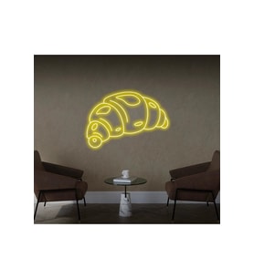 Kruvasan Şekilli Neon Tabela