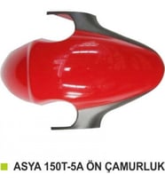 Asya 150T Scooter-5A Ön Çamurluk Kırmızı