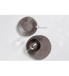 Stoneware Ironstone 3 Parça Tek Kişilik Yemek Takımı