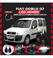 Fiat Doblo D2 2006-2012 Uzun Far Uyumlu Şimşek Etkili Led Xenon Light Series H1