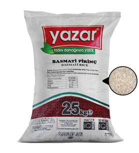 Yazar Basmati Pirinç 25 Kg
