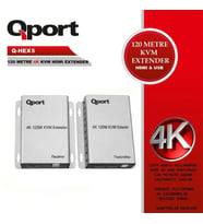 QPORT Q-HEX5 KVM 4K HDMI EXTENDER CAT6 120M 2 Lİ PAKET