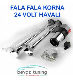 Fala Fala Korna Havalı Metal Kromajlı 24 Volt